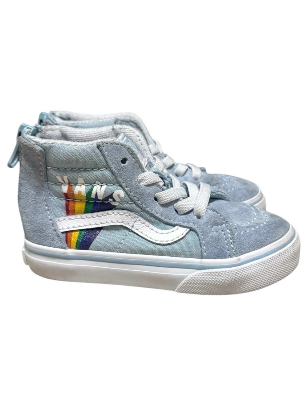 Vans Toddler Girls 7C Rainbow Sk8-Hi Suede Sneakers